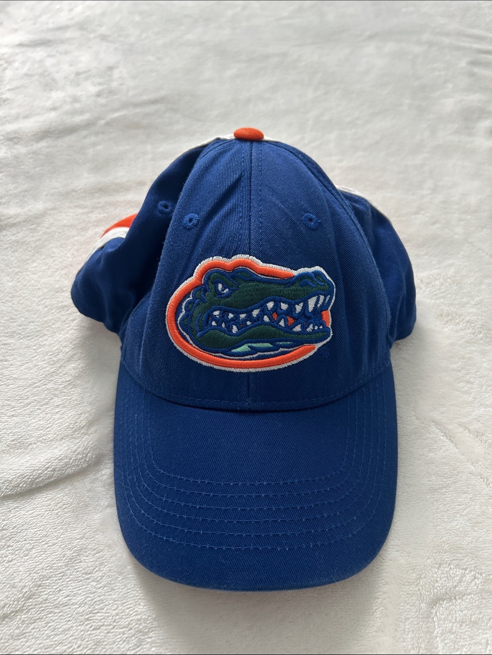Florida Gators Embroidered Blue Baseball Cap with Orange Trim